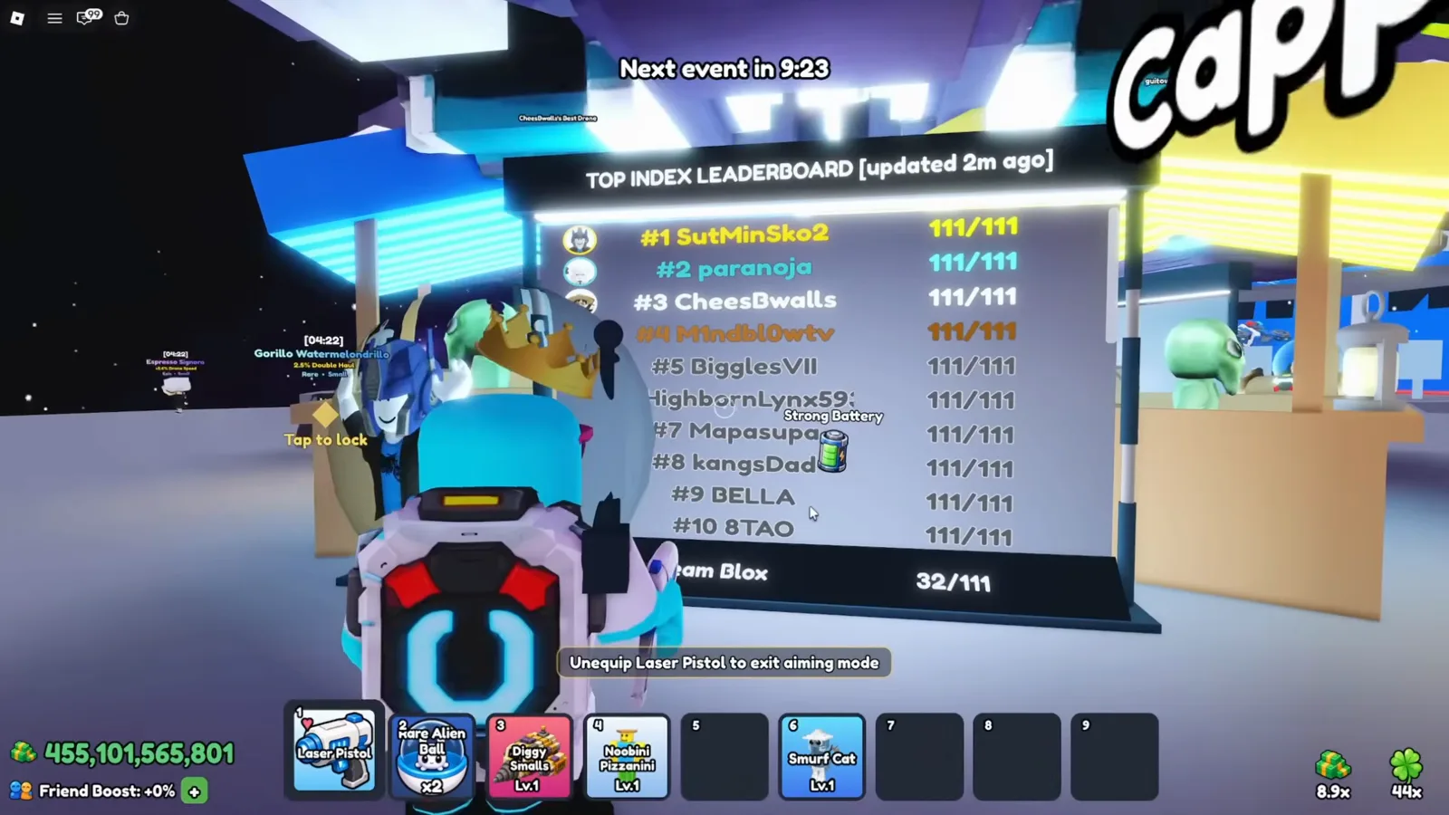 Mine a Planet TOP INDEX LEADERBOARD showing collection scores and the player’s own progress beneath the ranked rows. Mine a Planet TOP INDEX LEADERBOARD showing collection scores and the player’s own progress beneath the ranked rows.